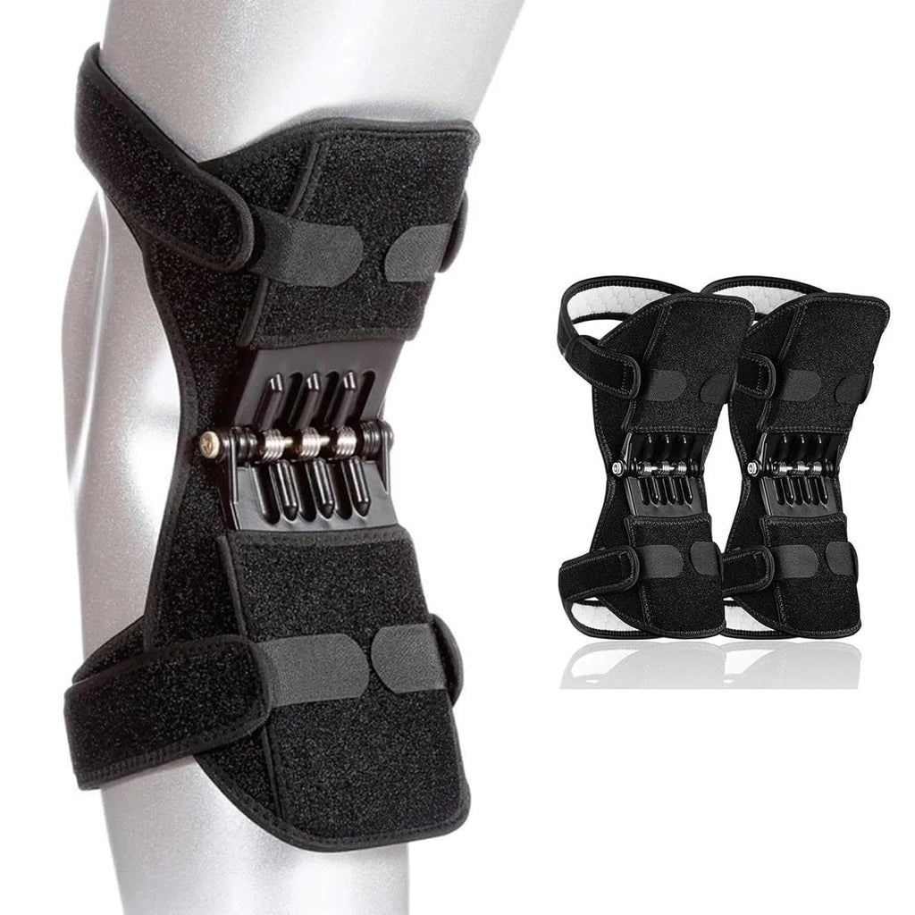 Joint Power Support Knee Brace With 4 Springs, Ergonomic Knee Stabilizer Pad, Inspired Lift Brace,Adjustable Knee Stabilizer Pads,Pain Relief -2 Pack