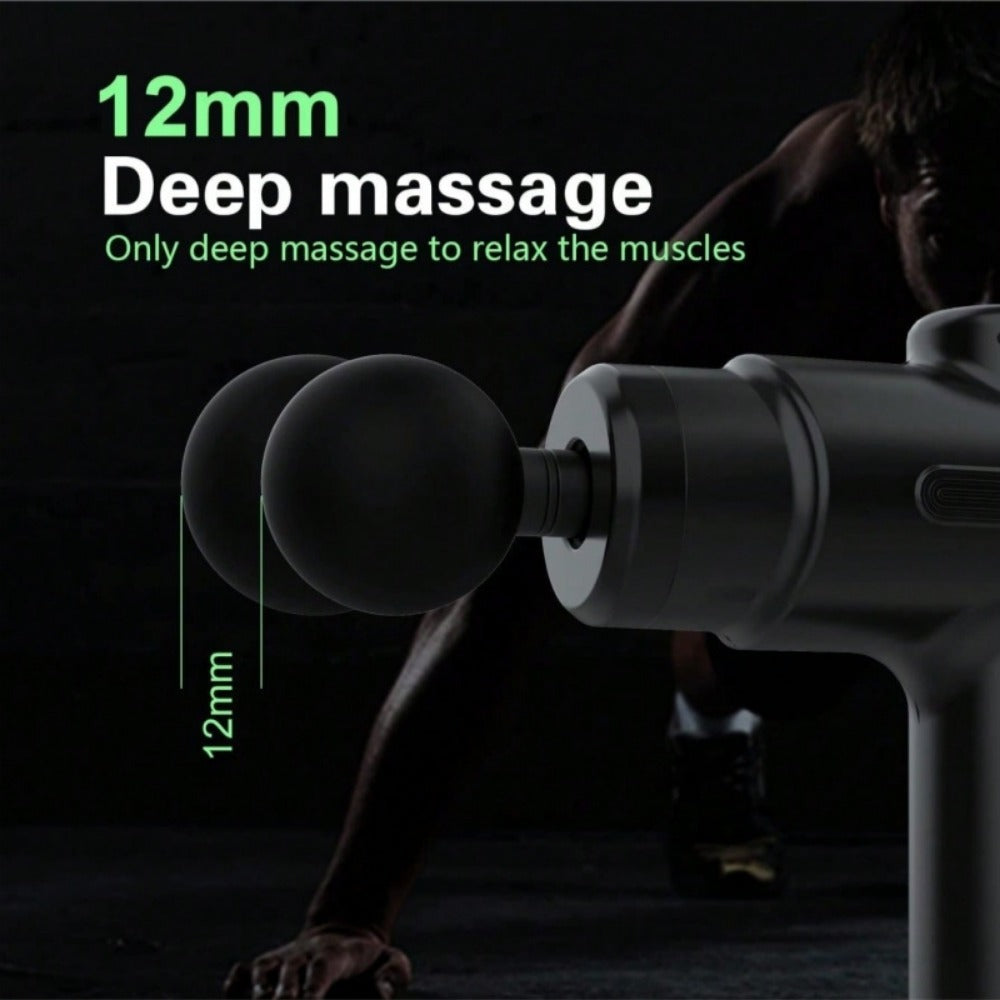 Massage Gun Deep Tissue Percussion Massager For Athletes, Handheld Body Back Muscle Massager Gun With 8 Massage Heads