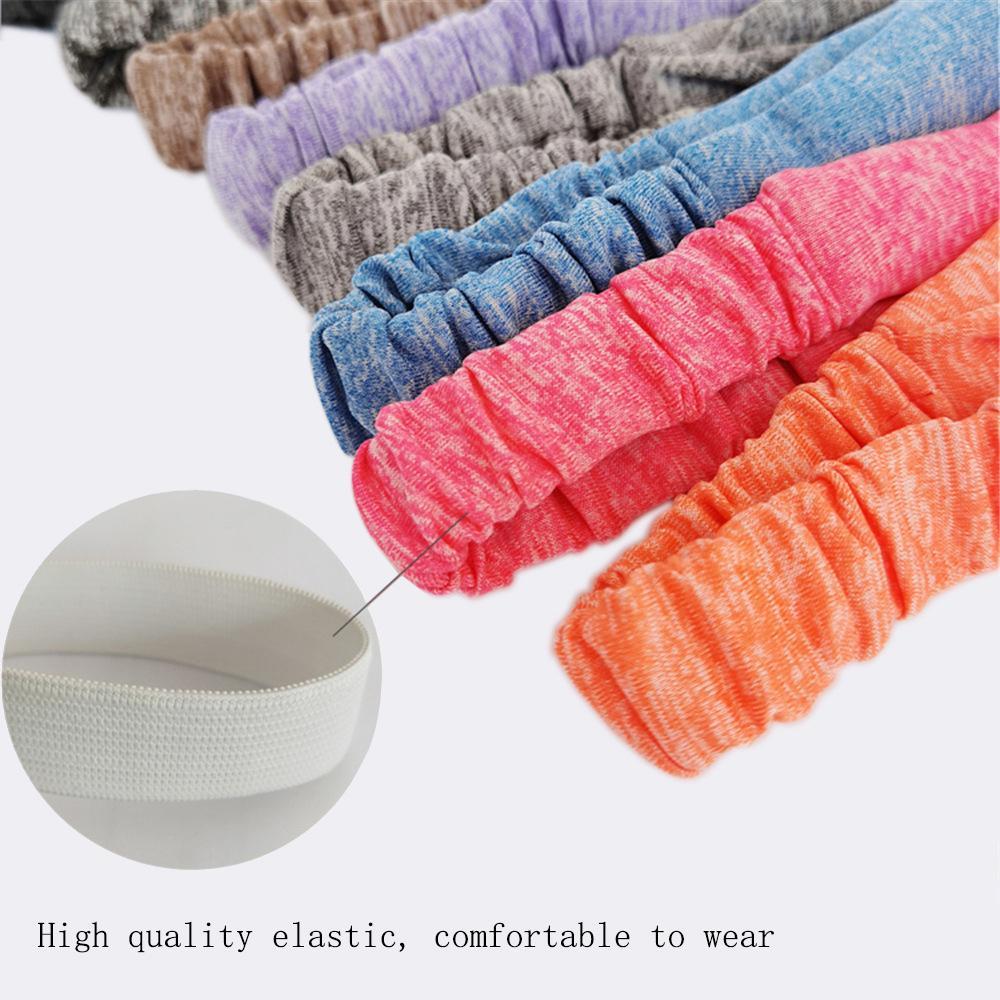 5-Piece Unisex Anti-Slip Sports Sweat-Absorbing Headbands Elastic Yoga Fitness Running Headbands Unisex